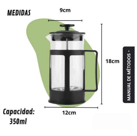 CAFETERA PRENSA MANUAL DE 350ML